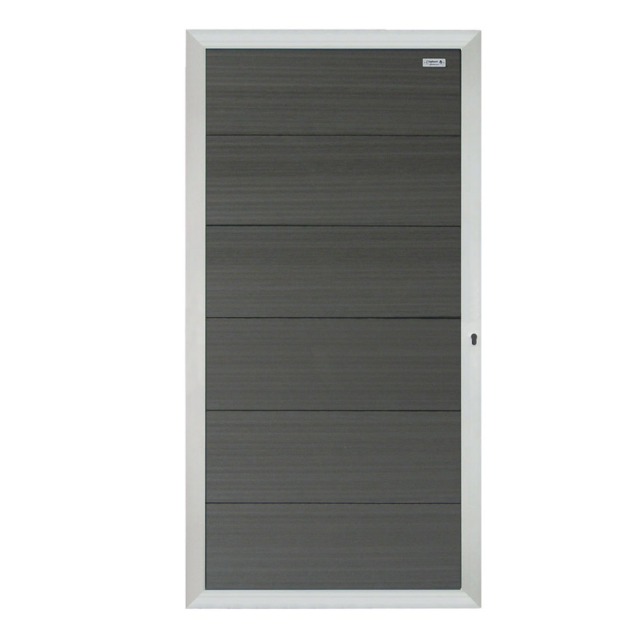 Elephant Tuindeur Forte Composiet Antraciet met Alu-kleurig Frame 90x180cm